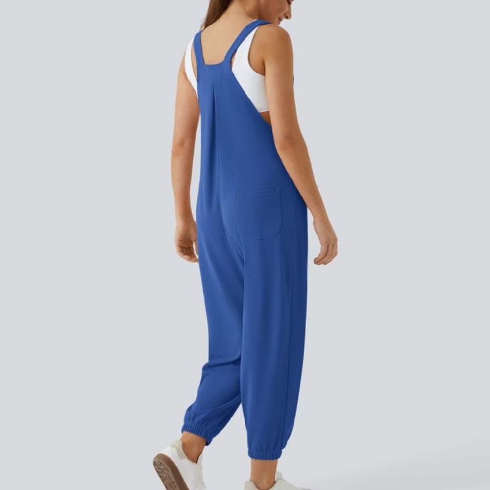 Halara Pockets Waffle Casual Jogger Overalls - Picture 2 of 8